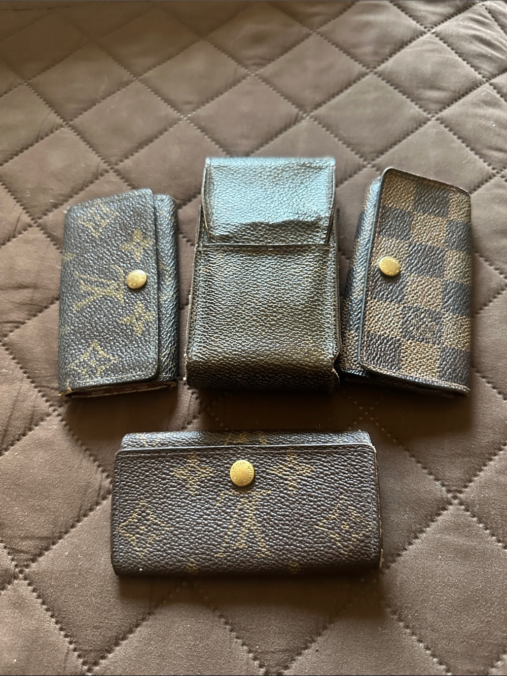 Authentic -Project Monogram Key cles and Damier Key Cles and Cigarette pouch
